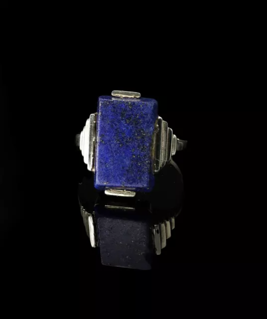 585/14kt or Jaune Anneau, Avec Lapis Lazuli,Taille 53, Bon État