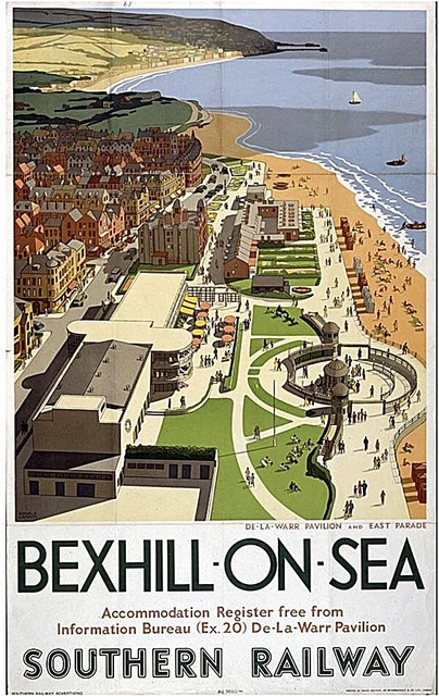 Bexhill - Sur - Mer Acier Réfrigérateur Aimant (Se )
