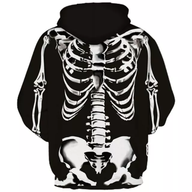 Skulls Skeleton Women Men 3D Print Hoodies Pullover Sweatshirts Casual Big size