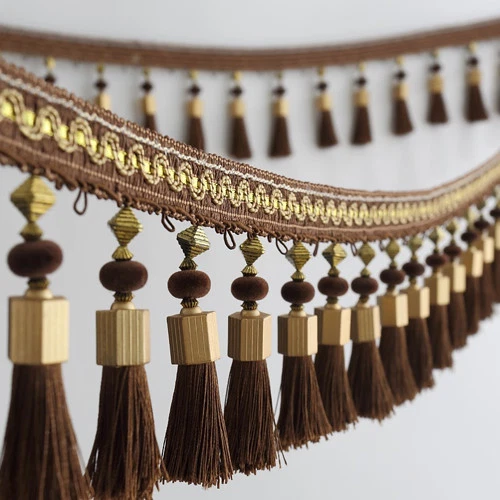 1M Curtain Tassel Fringe Trim Fabric Sewing Crafts DIY Ribbon Sewing Upholstery 6