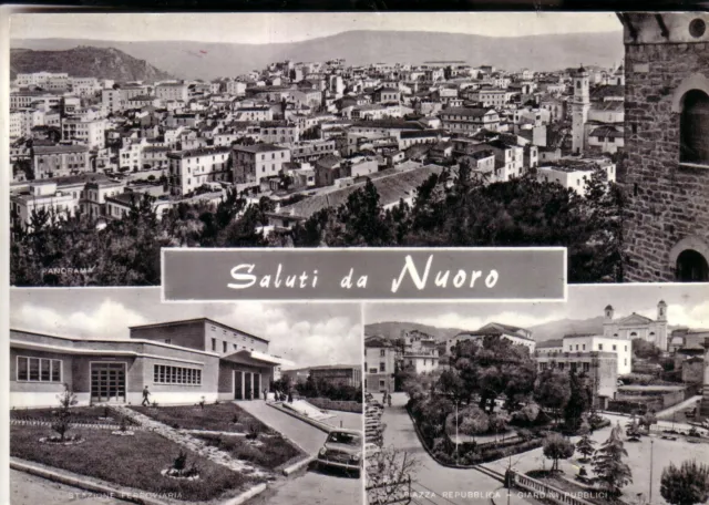 Cartolina  Nuoro  Citta'   B/N   Viaggiata  1959  Saluti       Regalo