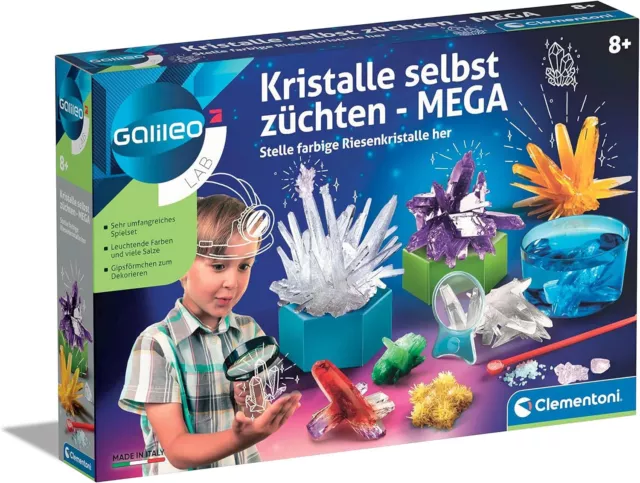 Clementoni Galileo Lab, Kristalle selbst züchten, Experimentierkasten für Kinder