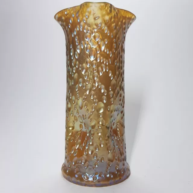 Beautiful Art Nouveau Iridescent loetz Glass Vase Candia Diaspora Austria Czech
