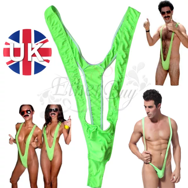 UK-Mens Stretch Open Mankini Thong Panties Underwear Sexy Lingerie Underwear