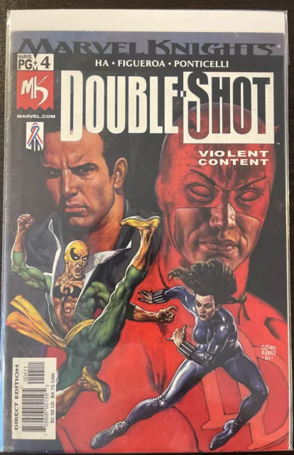 Marvel Knights Double Shot # 4 (2001) Comic Daredevil Punisher Black Widow