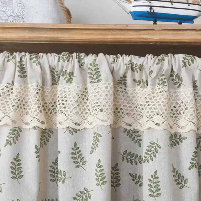Nordic Style Short Curtains for Curtain Wine Cabinet Door Window Small Curtains