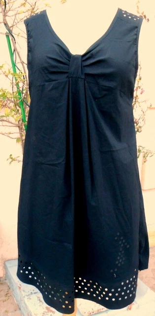 Robe Noire LMV Modèle 'Shaman' - Taille 38/40 - Imprimé Floral - Neuf Sans étiquettes
