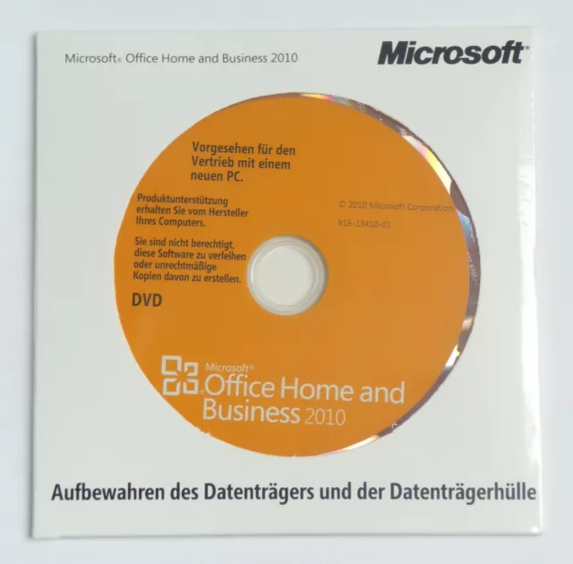 Microsoft Office 2010 Home and Business - mit CD/DVD -mit Word, Excel, Outlook