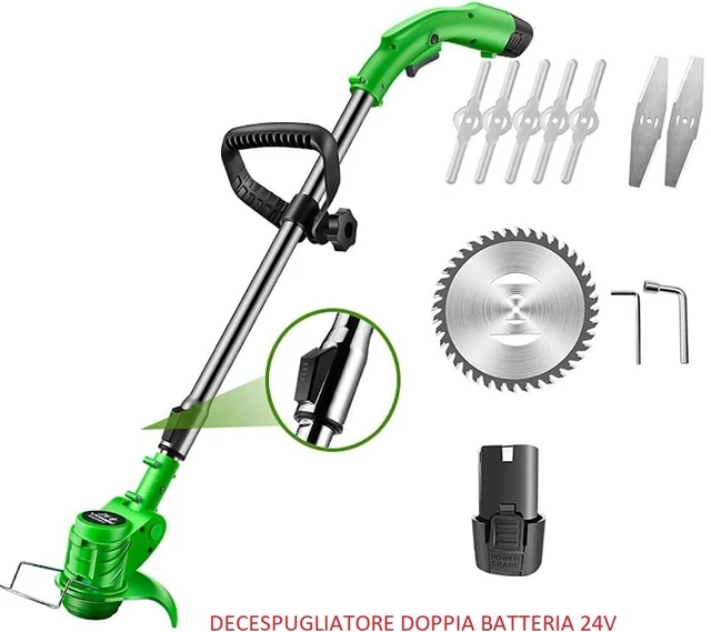 Decespugliatore Elettrico BAKAJI 20V - Batteria Litio Tagliaerba Senza Filo - Foto 9
