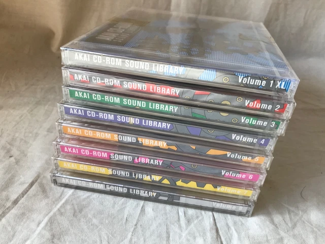 AKAI CD-ROM SOUND LIBRARY Volume1-8 Sampler S3000XL CD3000XL