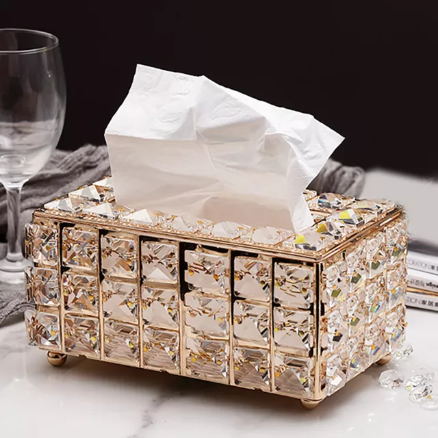 Paper Storage Holder Facial Tissue Box Cover Napkin Dispenser Organizer