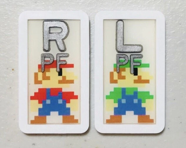 1 SET of Mario & Friends X-ray Markers Imaging Xray Lead Pokémon Yoshi Princess