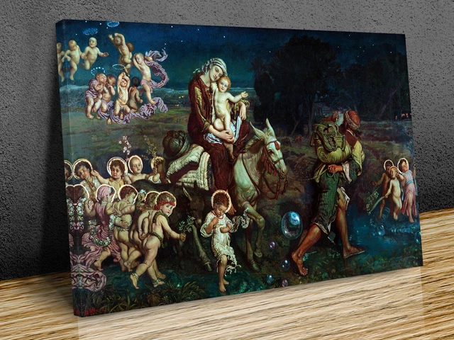 The Triumph of the Innocents William Holman Hunt solo tela o stampa