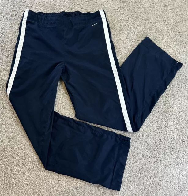 Nike Sweatpants Navy Blue Sweat Pants Women's Size Large LG 12/14 Straight Leg