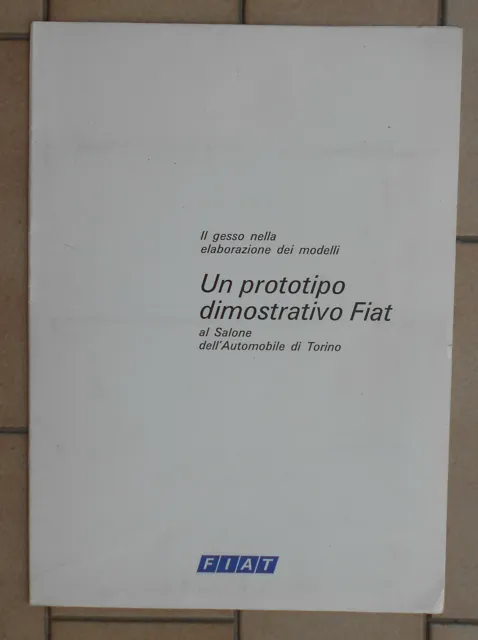 Comunicato Stampa Brochure Un Prototipo Dimostrativo Fiat Il Gesso Elaborazione