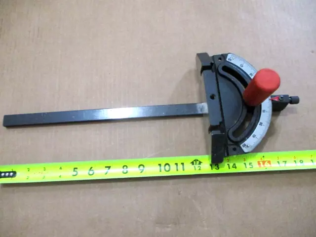Craftsman Miter Gauge W/3 Positive Stops For Miter Slot 3/4" Wide X 3/8" Deep