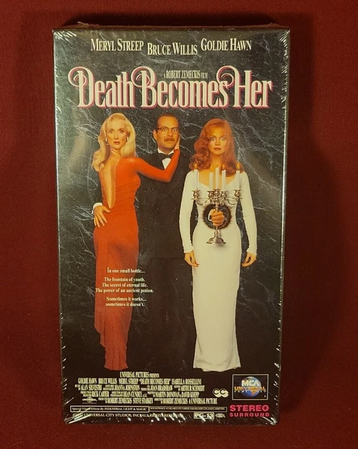 DEATH BECOMES HER (VHS, 1993) vintage New Factory Sealed Bruce Willis ...