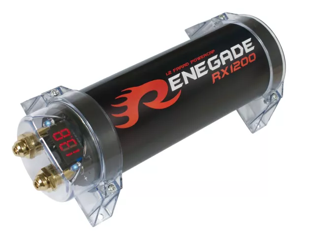Renegade Pufferelko 1.2 F Farad RX1200 Moto Powercap Condensatore Car Auto