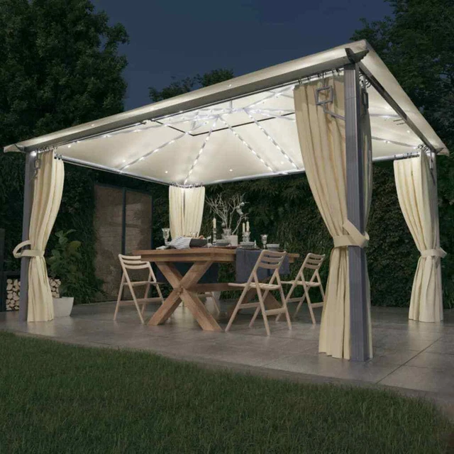 Peasur 3 Pacchi Luci Solari Esterno, 3 x 12M 120LED Catena Luminosa