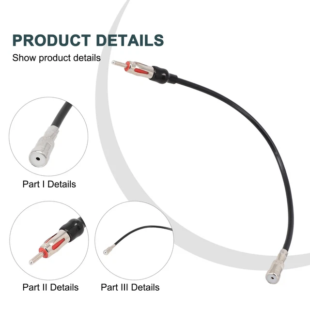 Antenna Attiva Per Autoradio Antenna DAB/DAB+ Attiva Da Parabrezza Per Auto - Universale, Compatibile Con Kenwood, Sony, Pioneer... Antenna Radio Fm
