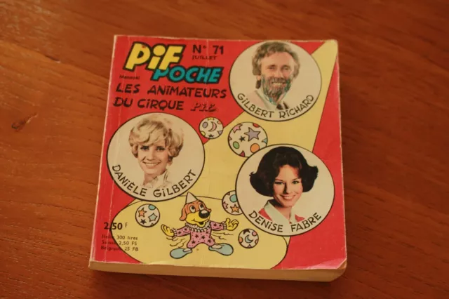ANTIQUARIAT: Pif Poche N°71 - Les animateurs du cirque - 1971
