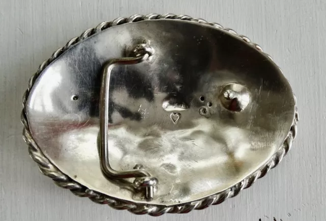 Gürtelschnalle Belt Buckle Native American James Fendenheim  Sterling Silber 2