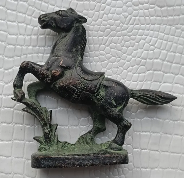 Cheval En Bronze, Statue, Figurine chinoise. Dynastie, Asie, Ancienne Collection