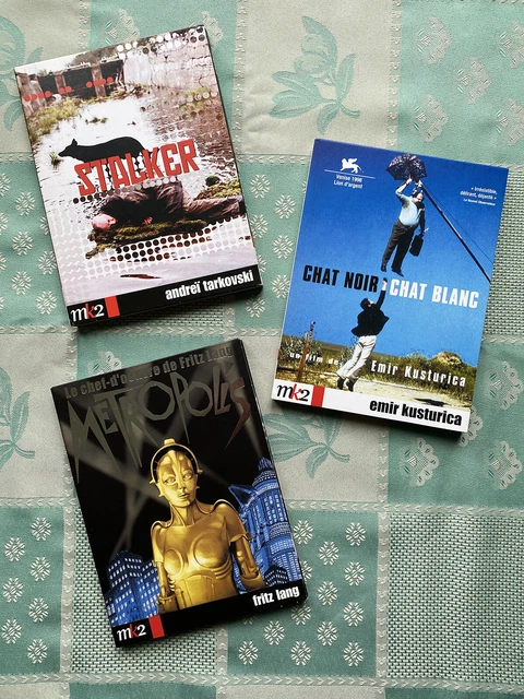 3xDVD — Stalker, Tarkovski — Metropolis, Lang — Chat noir, chat blanc, Kusturica
