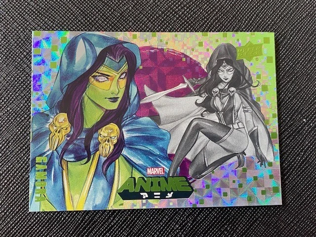 2020 UD Marvel Anime Peach Momoko Gamora Hyper Mosaic Foil Parallel Card