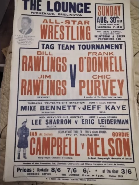 Vintage Original UK Wrestling