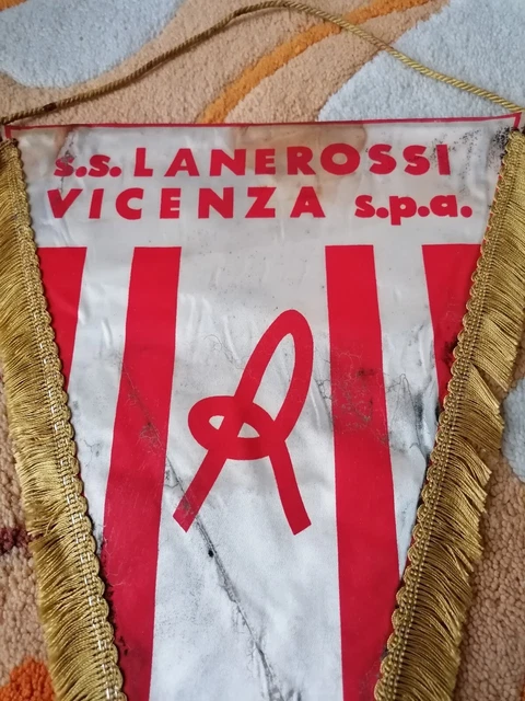 Fanion (pennant) De Football Lanerossi Vicenza - Supporteur Club Italien, Vintage
