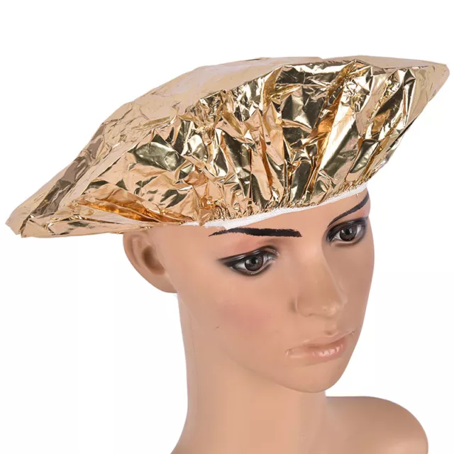 Hat Mask Cap Shower Caps One-off Bathing Elastic Aluminum Foil Hair ProtectoH-il 3