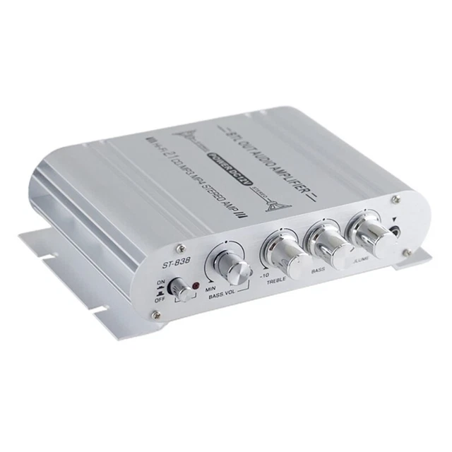 12V 40 Watt 2.1 Canali Auto Audio Stereo Trasformatore Altoparlante Potenza Kl6545