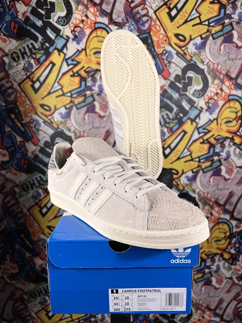 UK 10 ADIDAS Campus anni 80 Footpatrol Terrace crema spento