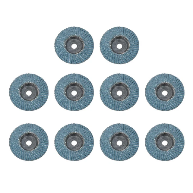 Accesorios de herramienta abrasiva redonda de 75 mm con solapa duradera corte azul