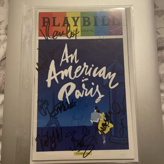 Playbill  An American in Paris   Palace  NYC  June 2015 Autograph Signed