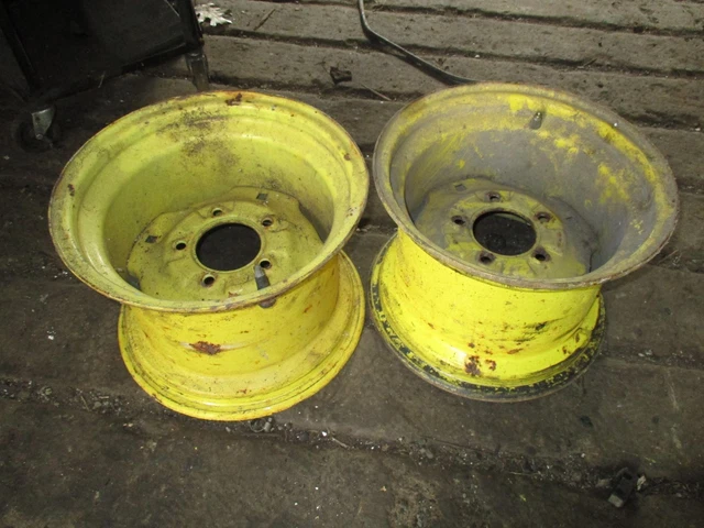 thumbnail image 2 of John Deere Garden Tractor Front Rim - 8 X 5-3/8 - Fits 16x6.50-8 Tire - GY20563 2 of 3