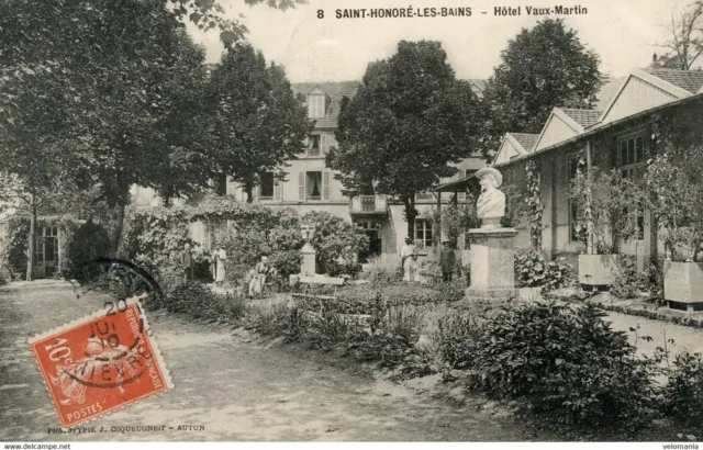 13435 cpa 58 Saint Honoré les Bains - Hôtel Vaux Martin