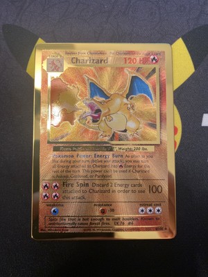 POKEMON CELEBRATIONS ULTRA Premium Collection Metal Charizard Gold Card