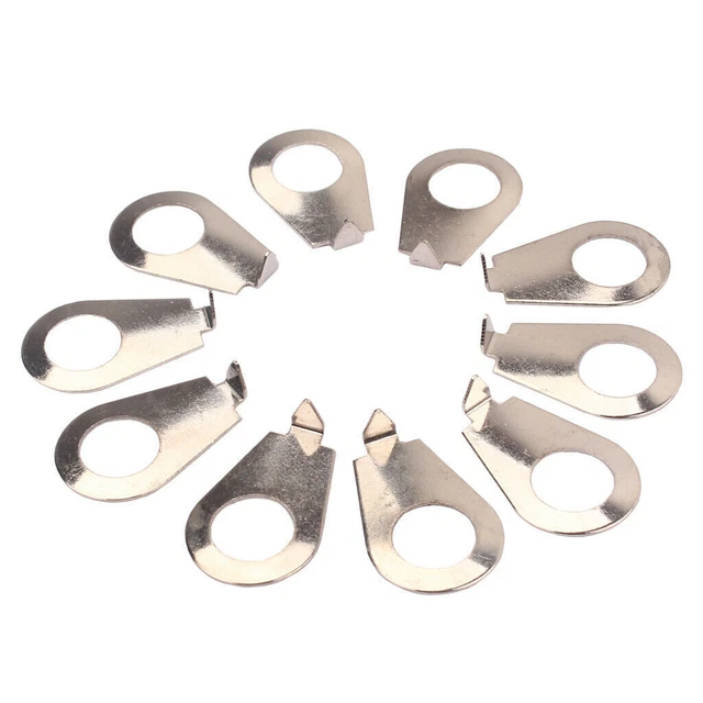 10pcs guitare Bouton pointeur Plaques Indicateur Chrome pour Gibson Les Paul