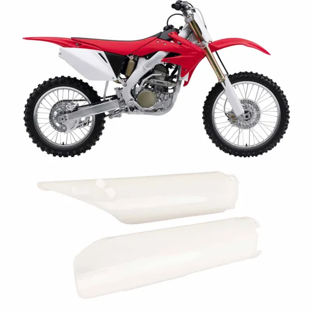 ⊹Motocycle Fork Guard Protector White Front Shock Guard Cover For CR125 CR250