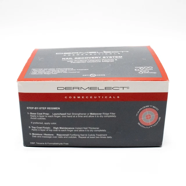 Dermalect Cosmeceuticals Nail Recovery System 4 pieces New I'm Box