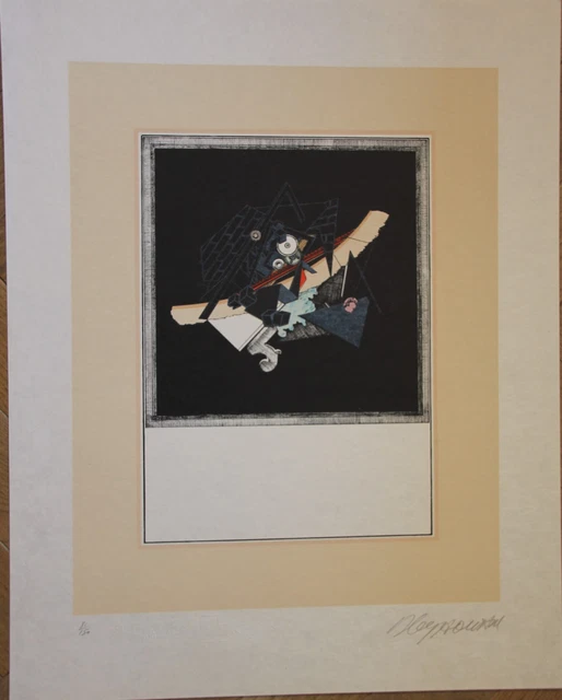 Lithographie Originale Signée Le Yaouanc - Style Fantastique - Oeuvre Dédicacée Hors Commerce - Rare