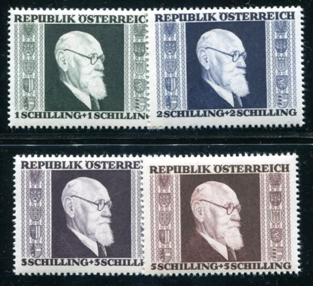 Österreich 1946 772-775A ** Postfrisch Tadellos Satz Renner Gezähnt (08813