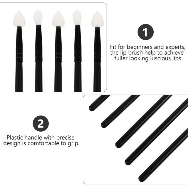 6pcs Make-up Lip Pinsel Lidschatten Pinsel Applikator Make-up Pinsel 8