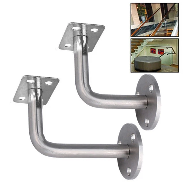 Hand-Rail Support Éscalier Bannister Mural Argent Acier Inoxydable Résistant