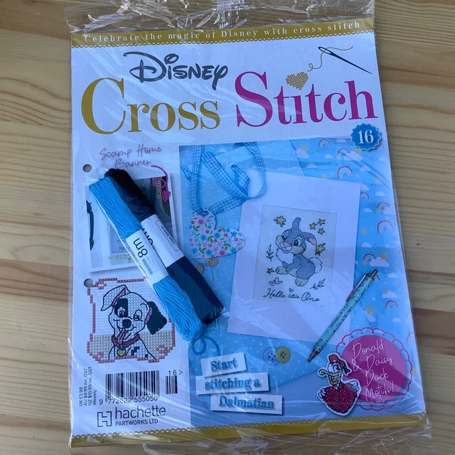 DISNEY CROSS STITCH Magazine Thumper Scamp with thread **NEW Sealed £0.