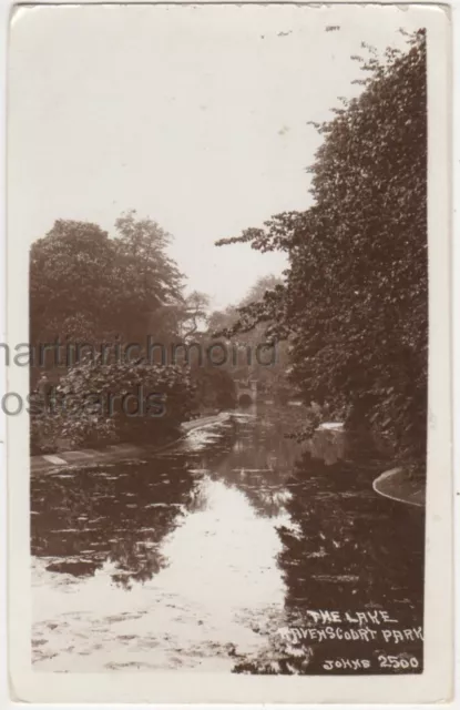 The Lake, Ravenscourt Park, Hammersmith, London, Johns RP Postcard B776