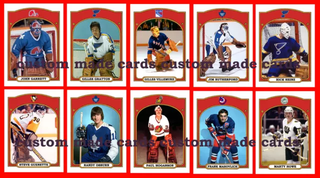 Retro Style Custom Made (ACEO) Hockey Art Cards 72 Different You Pick! Inv #12