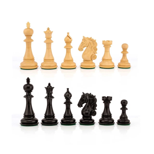 Pezzi degli scacchi Shera Staunton Luxury Series da 4,5 pollici solo in...